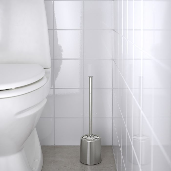 brogrund toilet brush stainless steel 0863719 pe641303 s5 - برس توالت شوی ایکیا مدل BROGRUND کد 403.285.38