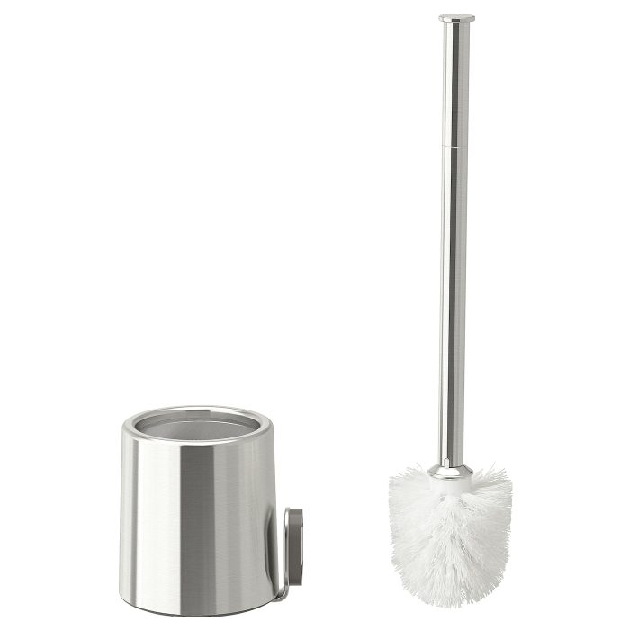 brogrund toilet brush stainless steel 1275709 pe930620 s5 - برس توالت شوی ایکیا مدل BROGRUND کد 403.285.38