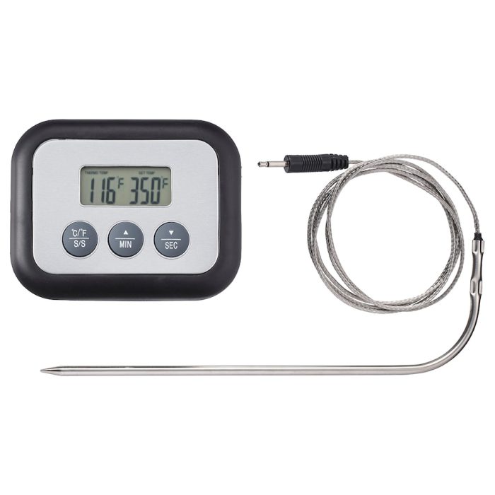 fantast meat thermometer timer digital black 0712963 pe729190 s5 - دماسنج گوشت ایکیا مدل FANTAST کد 201.030.16