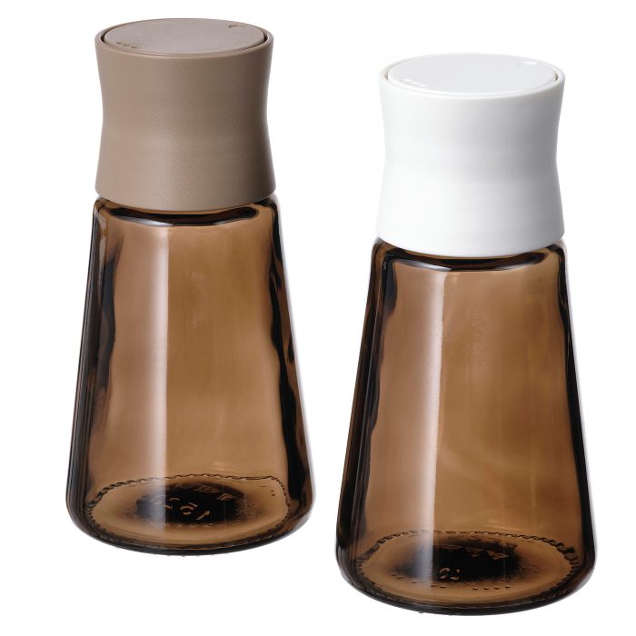 halvtom salt and pepper shakers glass brown 1160950 pe889211 s5 - نمک و فلفل پاش ایکیا مدل HALVTOM کد 005.234.43