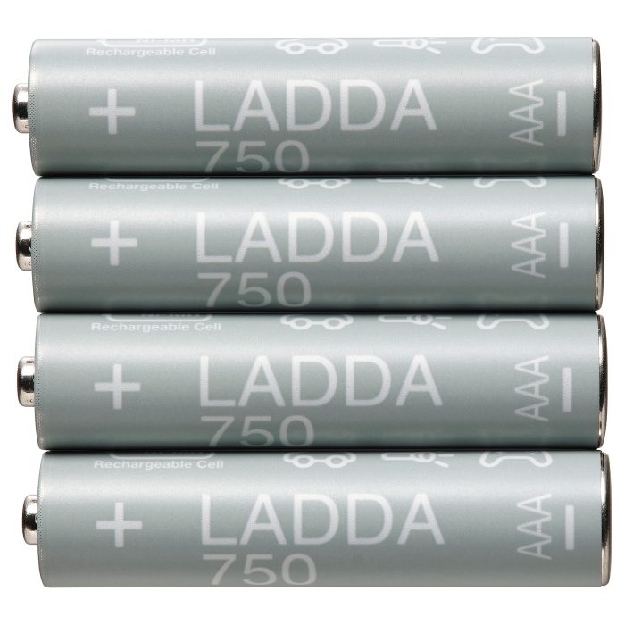 ladda rechargeable battery hr03 aaa 1 2v 0969919 pe810889 s5 - باتری نیم قلمی قابل شارژ ایکیا مدل LADDA کد 905.098.19