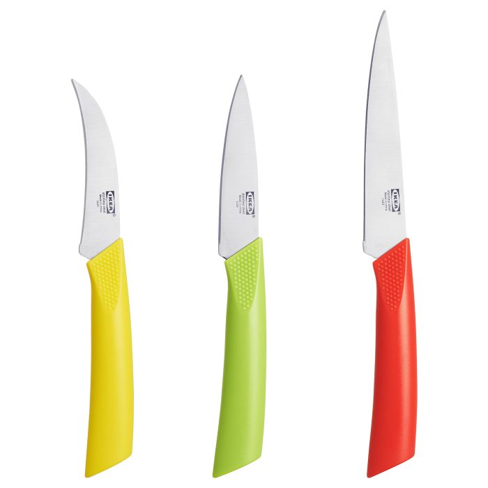 matdoft 3 piece knife set multicolour 0371456 pe551713 s5 - چاقو ایکیا مدل MATDOFT کد 503.077.81