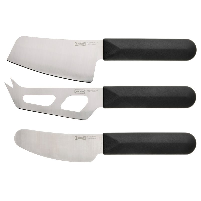 skaerlanga cheese knife set of 3 stainless steel black 1157135 pe887493 s5 - hot