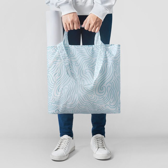 skynke carrier bag blue white 1166270 pe891096 s5 - ساک خرید ایکیا مدل SKYNKE کد 605.443.91