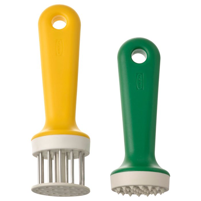 uppfylld tenderizer tool set of 2 green bright yellow 1121894 pe874399 s5 - بیفتک کوب ایکیا مدل UPPFYLLD کد 005.293.84