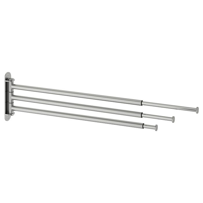 brogrund towel holder 3 bars stainless steel 0749051 pe745412 s5 - آویز حوله ایکیا مدل BROGRUND کد 604.267.07