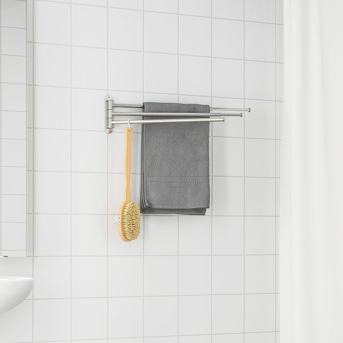 brogrund towel holder 3 bars stainless steel 0863431 pe706798 s5 - آویز حوله ایکیا مدل BROGRUND کد 604.267.07