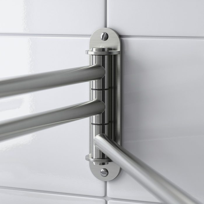 brogrund towel holder 3 bars stainless steel 1085522 pe860130 s5 - آویز حوله ایکیا مدل BROGRUND کد 604.267.07