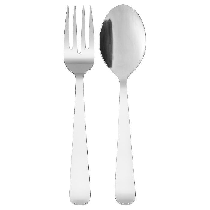 dragon 2 piece salad servers set stainless steel 0711374 pe728217 s5 - ست سرو سالاد ایکیا مدل DRAGON کد 902.356.26