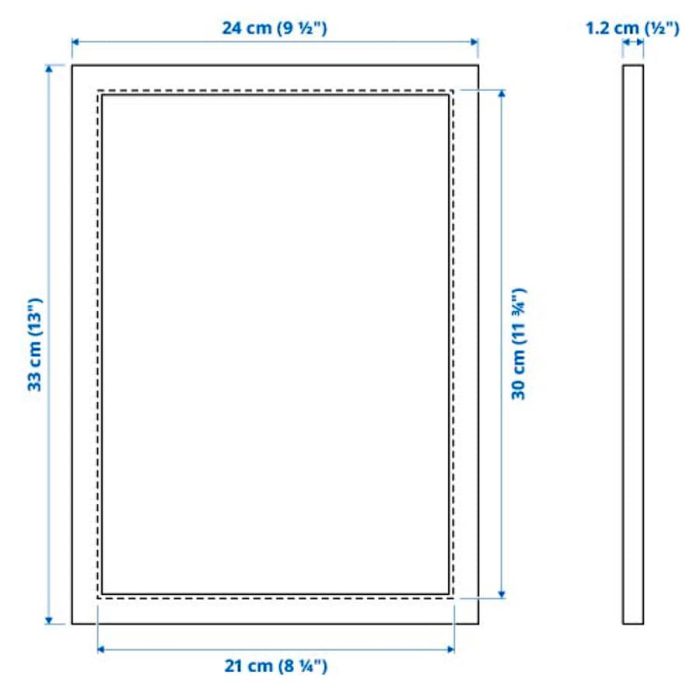 fiskbo frame black 1180971 pe896521 s5 - قاب عکس ایکیا مدل FISKBO کد 302.956.56