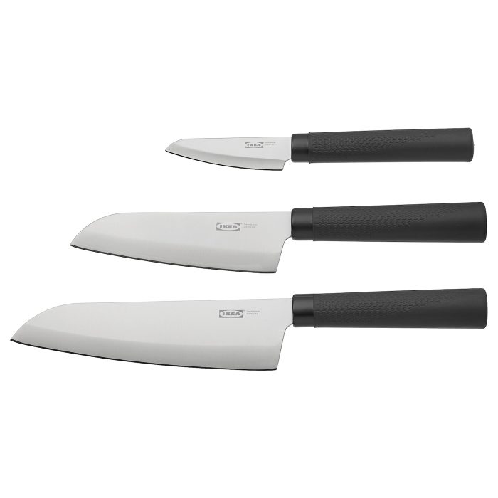 foerslag 3 piece knife set 0710424 pe727544 s5 - ست چاقوی سه تایی ایکیا مدل FÖRSLAG کد 503.468.29