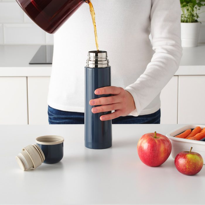 haelsa steel vacuum flask blue 0709014 pe726795 s5 - فلاسک استیل ایکیا مدل HÄLSA کد 404.506.37