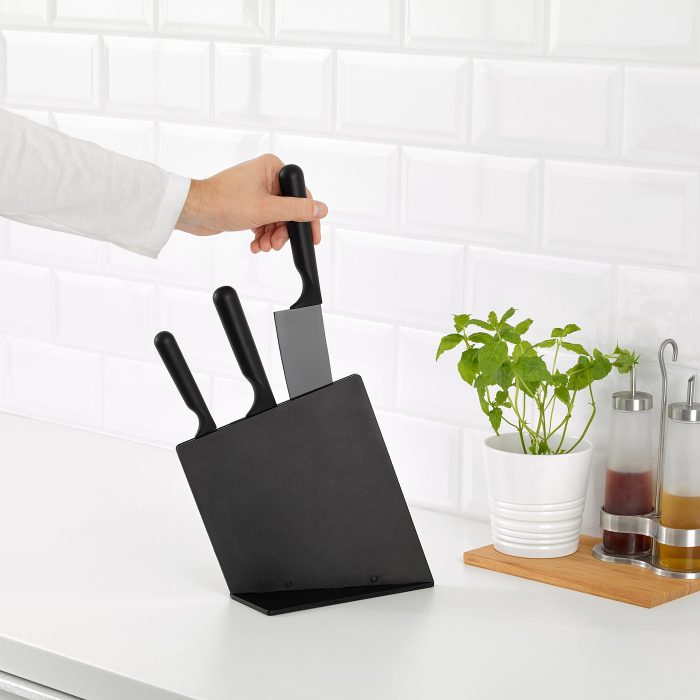 jaemfoera knife block with 3 knives black 0895828 pe624437 s5 - ست چاقوی سه تایی ایکیا مدل JÄMFÖRA کد 103.468.31