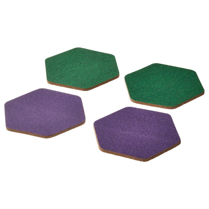 tabberas coaster cork green lilac 1182178 pe897052 s5 - زیر لیوانی ایکیا مدل TABBERAS کد 105.520.05