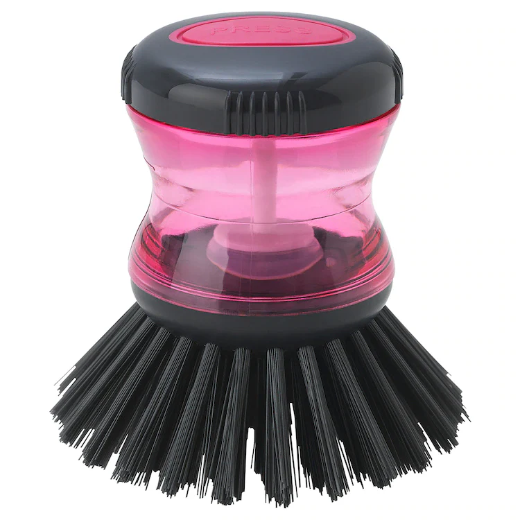 tartsmet dish washing brush with dispenser - hot