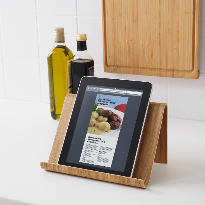 vivalla tablet stand bamboo veneer 0869403 pe425172 s5 - پایه نگهدارنده تبلت ایکیا مدل VIVALLA کد 104.014.84